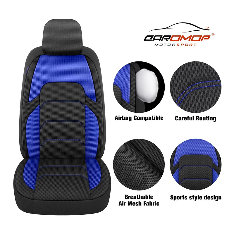 CAROMOP 3D Air Mesh Car Seat Covers 2 Front Seats,Breathable