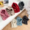 Infant & Kids' Winter Knit Balaclava Neck Warmer Beanie Hat lf2928 Free Size/40*21cm Blue [Loop Yarn Cap] 3ea