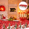 Gukasxi Christmas Table Cloth 2pcs Christmas Disposable Tablecloth 130 *