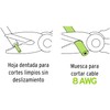 Truper Expert TIEL-6, Tijera 6 para electricista cortes limpios sin