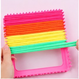 Weaving Loom Kit for DIY Crafts – Beginner-Friendly Reusable Loom for Kids, Teens and Adults