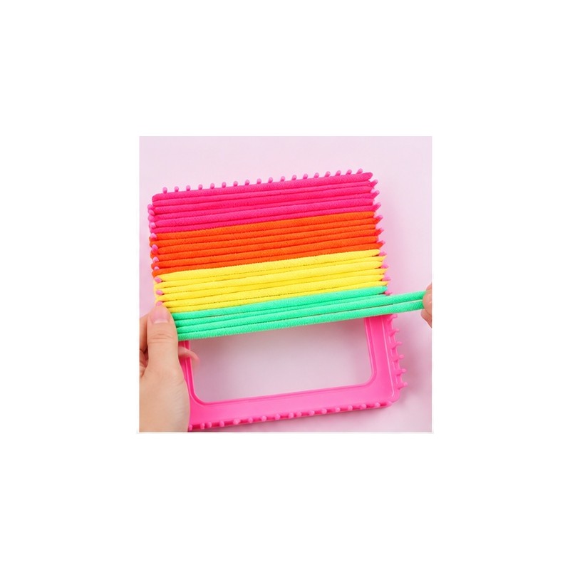 Weaving Loom Kit for DIY Crafts – Beginner-Friendly Reusable Loom