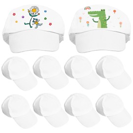 PACKOVE Pack of 20 Graffiti Drawing Hats Sun Hats for Children Vintage Hat Caps Craft Sets for Children Empty Hat for DIY Hat for DIY Painting Summer Driver Hat Painting Supplies Dad Hat Men