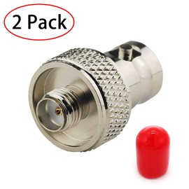 TengKo Original SMA Female to BNC Female Connector Convert Adapter for Two Way Radio BaoFeng UV-5R FD-880 and More Mobile Antenna(2 PACK)