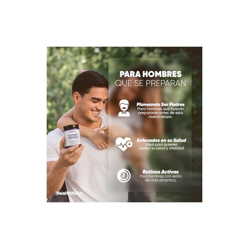 CoQ10 y L-Carnitina para Hombres con Zinc Ginseng Selenio Health