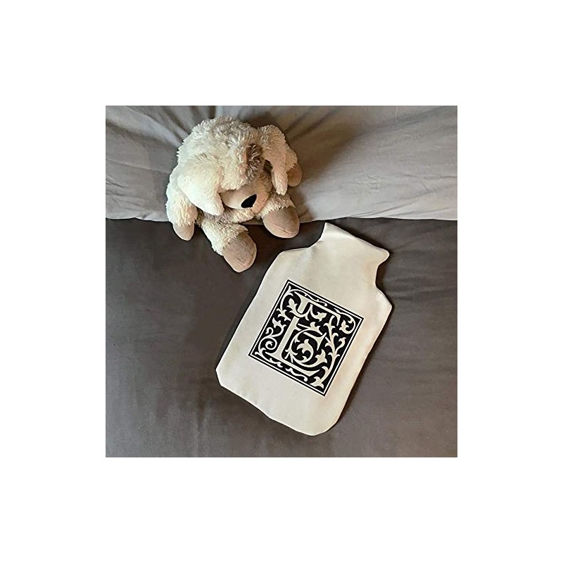 'Decorative Letter E' Hot Water Bottle Cover (HW00020636)