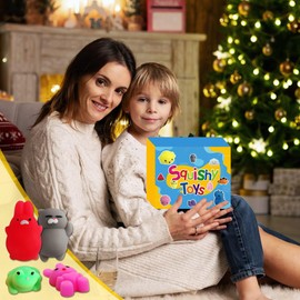 200 Pcs Mochi Squishy Toy, Kawaii Squishies Bulk Party Favors for Kids 4-8 8-12 Boys Girls Toddlers Teens Gift for Christmas Birthday Classroom Prizes Goodie Bag Stuffers