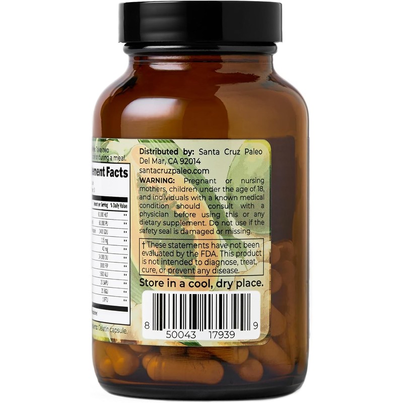 Santa Cruz Paleo Enzimas digestivas antes de la comida