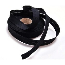 10m Black Pre-folded Cotton Bias Binding Tape 40/20mm