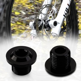 URLWALL Upgraded Front Fork Axle Nut for Sur Ron Light Bee S/X Talaria Sting L1E/X160/X260, CNC Aluminum Alloy Anti-Rust Durable Front Wheel Axle Cap Screws Cover (Black, Front Fork Axle Nut)