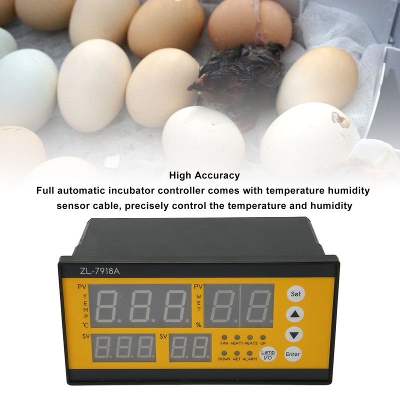 Egg Incubator Controller Humidity Temp Control Precise Full Automatic Hatcher