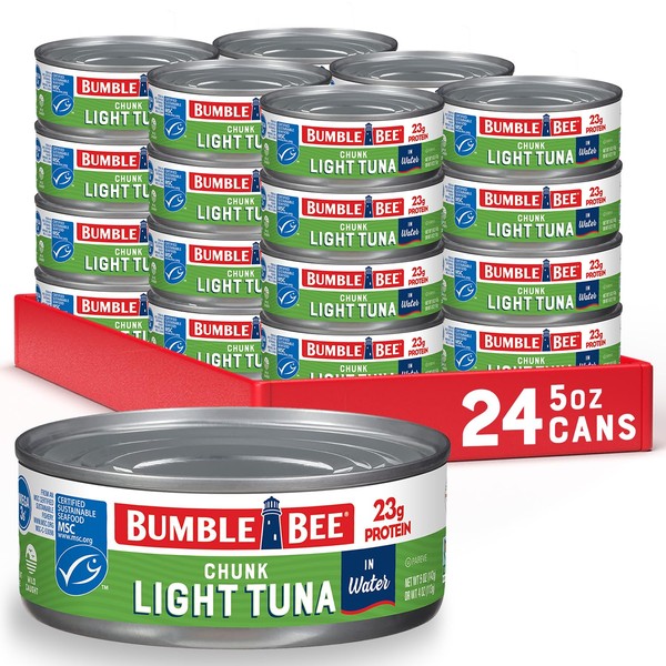 Bumble Bee Chunk Light Tuna In Water, 5 oz Cans