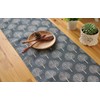 CosyAurora Linen Table Runner Mulberry Trees Navy Blue, Seasonal Kitchen
