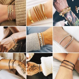 Womens Cuban Link Bracelet Hip Hop Jewelry Men Chain Bracelets for Women