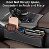 Car Seat Gap Organizer Large Capacity Leather Storage Box with