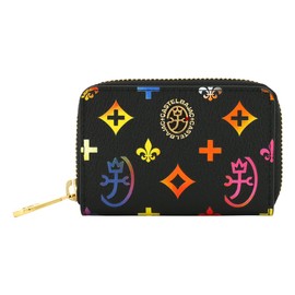 Castelbajac 063611 Coin Purse, Genuine Leather, Germain Coin Case, Key Chain, Cowhide Leather, 01: Black