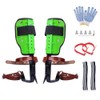 iMeshbean Tree Climbing Spikes,Upgraded Cow Leather Tree Climbing Spikes Set,Height