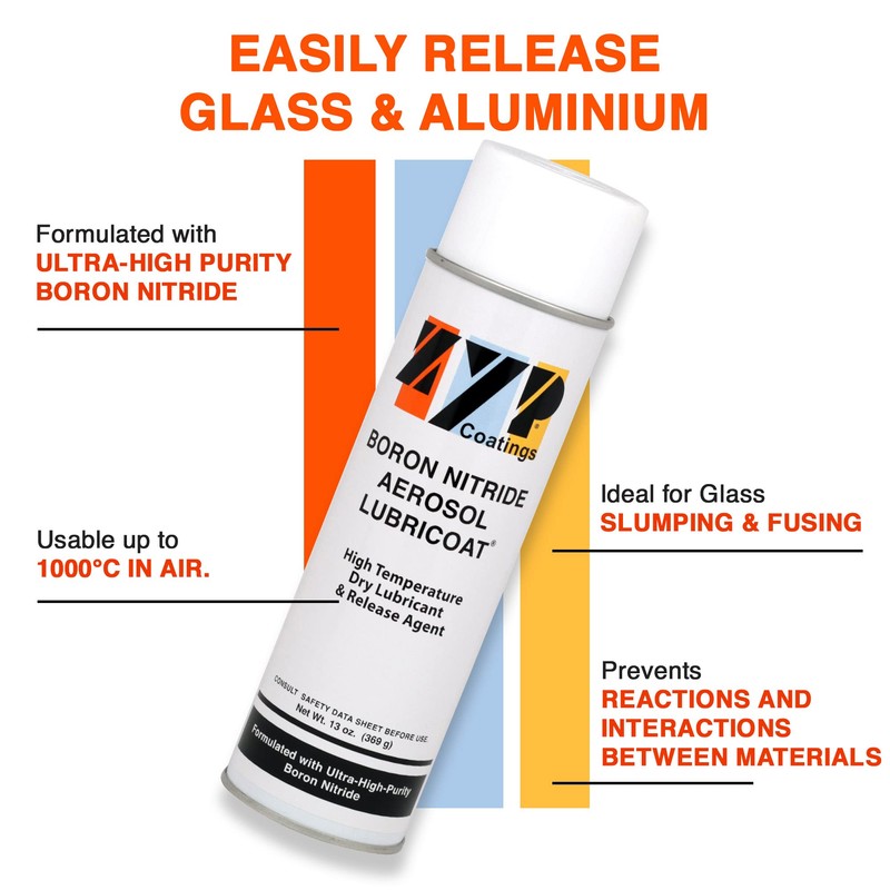 ZYP Coatings Boron Nitride Aerosol Lubricoat (Glass Mold Release) /