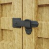 Renovators Supply Manufacturing Door Latch 5 3/4 in. Black Wrought