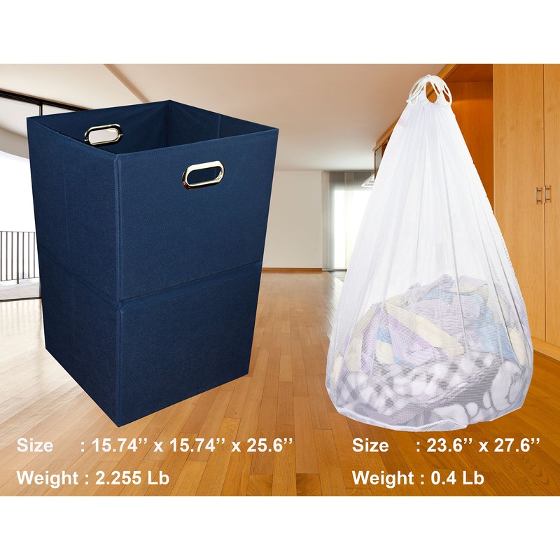Foldable Large Laundry Hamper With Laundry Bag - Premium Durable