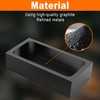 Nelyrho 2-Pack 2.2lbs Graphite Ingot Molds, High-Purity Casting Molds for