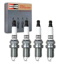 4 pc Champion Double Platinum Spark Plugs compatible with Mitsubishi Outlander Sport 2015-2017
