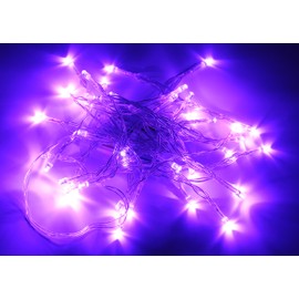 Karlling Battery Operated Purple 40 LED Fairy Light String Wedding Party Xmas Christmas Decorations(Purple)