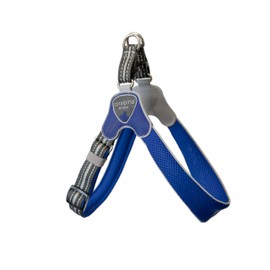 Coralpina - Adjustable Harness Cinquetorri for Small to Medium Dogs, Soft and Breathable, Does Not Harm Hair or Hinder Movement, Blue Colour, Size 6