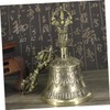 Alipis 1Pc Brass Vajra Bell Five Strand Tibetan Hand Bell