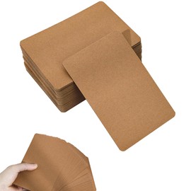 MDUPPE 100 Stück A6 Kraftpapier Karten, 10x15cm Postkarten Blanko 350g/m² Karteikarten A6 Blanko Postkarten zum Selbstgestalten für Hochzeit, Einladung und Basteln