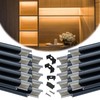 Muzata 20Pack 3.3FT/1M LED Channel Black Aluminum U Shape LED
