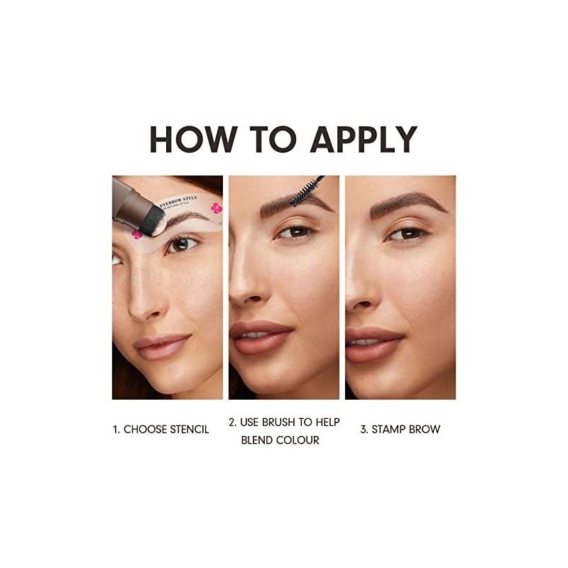 Eye Brow Stamp for Older Women Easy to Use Dark