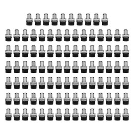 100Pcs 4mm Banana Plug Socket Binding Post Wire Connector Terminal for Industry Electronic EquipmentBlack