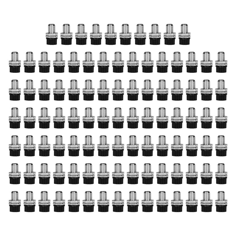100Pcs 4mm Banana Plug Socket Binding Post Wire Connector Terminal