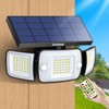 intelamp Solar Flood Lights Outdoor Waterproof, 6000mAh 1200LM Solar Powered