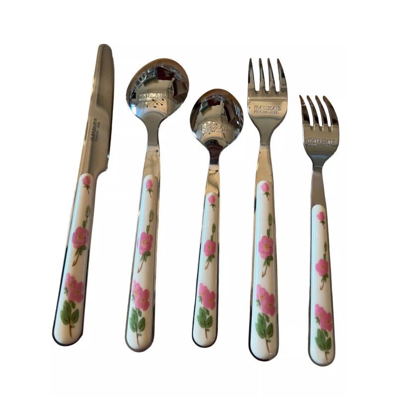 Franciscan Desert Rose New Franciscan Desert Rose Flatware. 5-piece Place