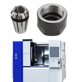 Create idea 1Sets ER11 Spring Collet Nut Set ER11 1/4 Inch Collet 1/8 Inch Collet with ER11 Clamping Nut Suitable for CNC Engraving Mechine Lathe Milling Tool