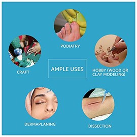 MedBlades 10 Sterile Disposable Scalpels for Craft, Dermaplaining, Dermatology, Laboratory, Biology, Dissection, Surgical, Dental, Veterinary & More (#24)