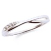 The KISS SR2016CB Women's Silver Ring, Cubic Zirconia, Simple, Wrapping,