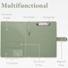 Mymazn A4 Clipboard Folder Conference Folder, Faux Leather Clipboard with