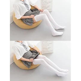 KOUTEI Soft Nylon Thigh High Socks, Ultra Long, Thigh Length, Over Knee Socks, Beautiful Legs, Compression, Neat Knee-High Stockings, Long Socks, 70cm-1 pair of white, Free Size