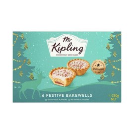 Mr Kipling Raspberry Flavoured Festive Tarts 6 Pack 230g **Best Before December 26, 2025**