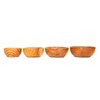 Rainforest Bowls Set of 4 Javanese Teak Wood Mini Dipping