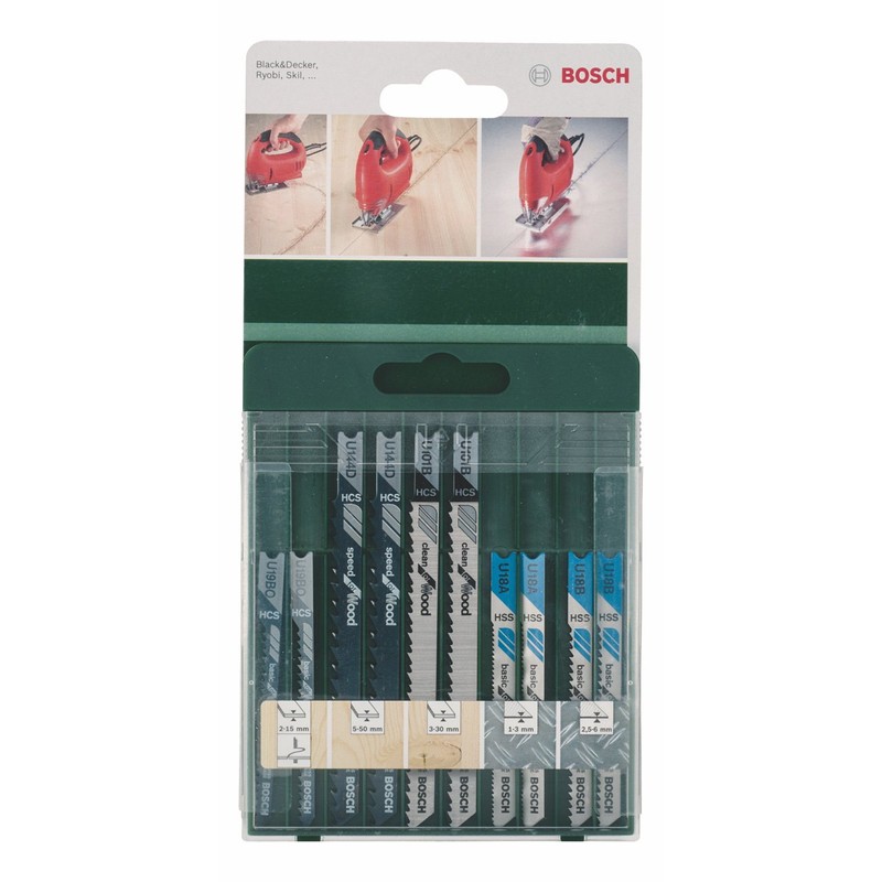 Bosch 2609256776 Jigsaw Blade Set (10 Pieces)