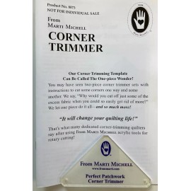 MARTI MICHELL - PERFECT PATCHWORK #8073 CORNER ACRYLIC TRIMMER & BOOKLET