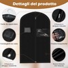Sacco appendiabiti da uomo, 100 x 60 cm, 2 custodie