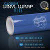 Solutions 60" x 96" Inch Gloss Blue Glossy Vinyl Wrap