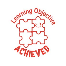 Learning Objective Achieved Stamper - Red