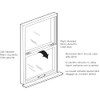 Prime-Line F 2932 Window Tilt Latch, Blue White, 1 Pair