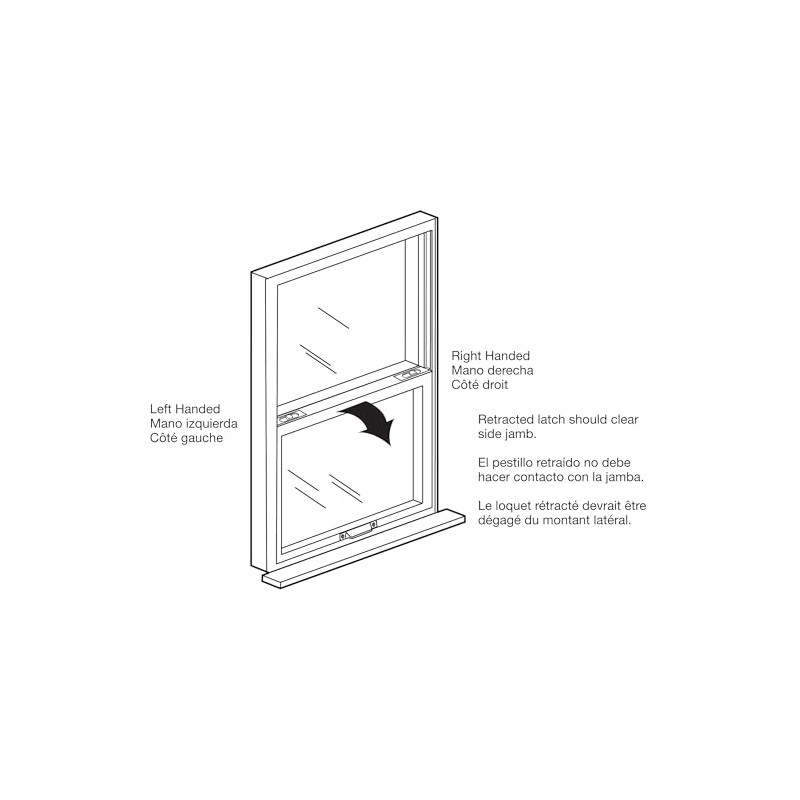 Prime-Line F 2932 Window Tilt Latch, Blue White, 1 Pair